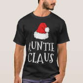 T-shirt Tante Claus Noël Casquette Famille Groupe de jumel (Devant)