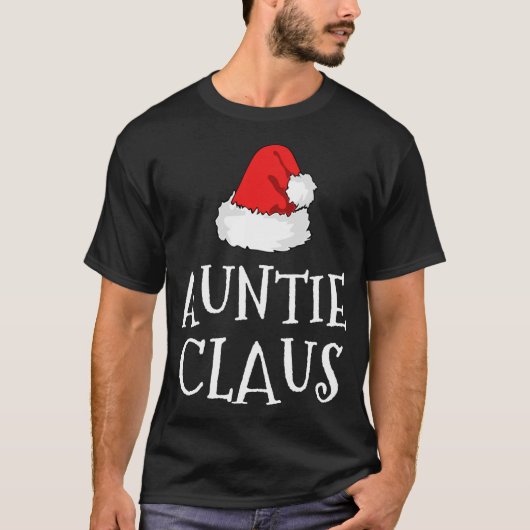 T-shirt Tante Claus Noël Casquette Famille Groupe de jumel (Devant)