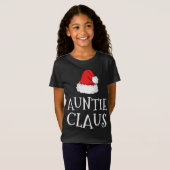 T-Shirt Tante Claus Noël Casquette Famille Groupe de jumel (Devant entier)