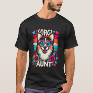 T-shirt Tante Corgi pour les amoureux d'animaux de compagn