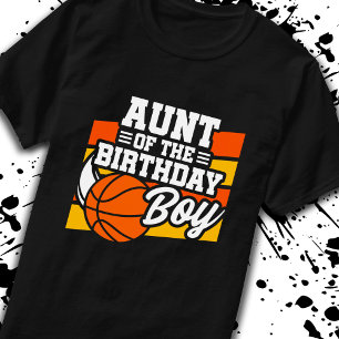 T-shirt Tante d'anniversaire Garçons de basket-ball Annive
