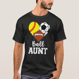 T-shirt Tante de balle softball Football Football Tante Sp