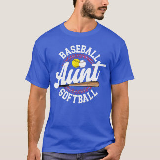 T-shirt Tante de baseball softball de joueur de softball d