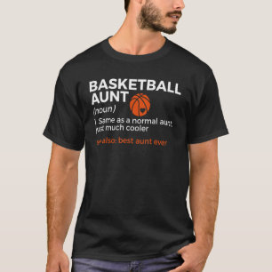 T-shirt Tante de basket-ball Définition Meilleure Tante Ja