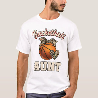 T-shirt Tante de basketball bandana léopard