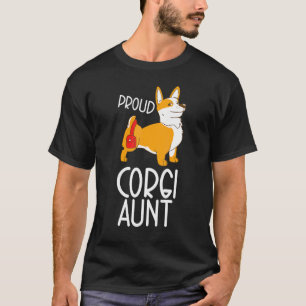T-shirt Tante de Corgi fière Tante de Corgi Pembroke Gall