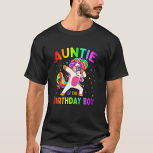 T-shirt Tante de la fête d'anniversaire garçon Dabbing Uni