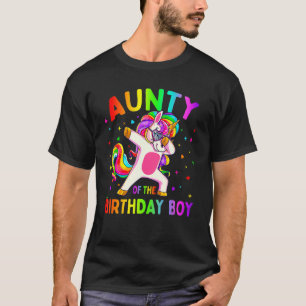 T-shirt Tante de la fête d'anniversaire garçon Dabbing Uni