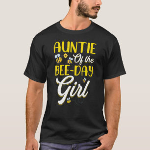 T-shirt Tante De La Fille De La Fête Des Abeilles Famille