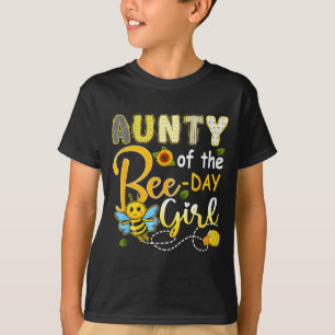 T-shirt Tante de la fille de l'anniversaire de l'abeille f