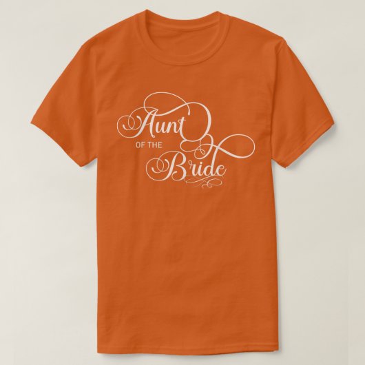 T-shirt Tante de la mariée (cortège de mariage)  (Design devant)