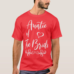 T-shirt Tante de la mariée et du marié tenue de mariage as