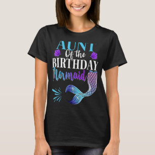 T-shirt Tante De La Sirène D'Anniversaire Famille Correspo