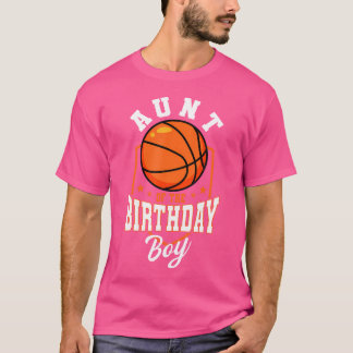 T-shirt Tante De L'Anniversaire Boy Basketball Thème Anniv