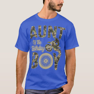 T-shirt Tante de l'anniversaire Boy Dirt Bike 4th B-day Pa