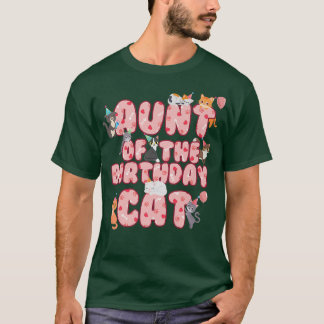 T-shirt Tante de l'Anniversaire Chat Auntie Kitten Lover