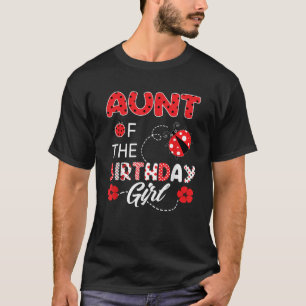 T-shirt Tante De L'Anniversaire Famille Ladybug Anniversai