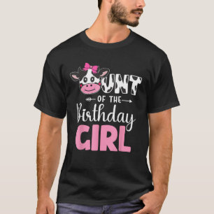 T-shirt Tante De L'Anniversaire Ferme Vache 1er Anniversai