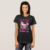 T-shirt Tante De L'Anniversaire Fille Candyland Candy Birt (Devant entier)