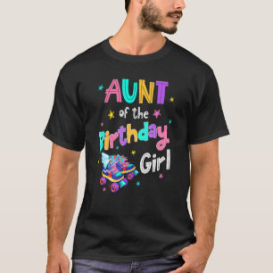 T-shirt Tante De L'Anniversaire Fille Rolling Patinage Ann
