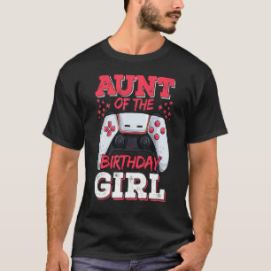 T-shirt Tante De L'Anniversaire Gamer Famille Correspondan