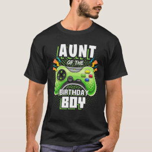 T-shirt Tante De L'Anniversaire Garçon Correspondant Vid