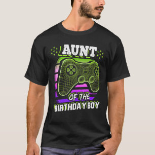 T-shirt Tante De L'Anniversaire Garçon Correspondant Vidéo
