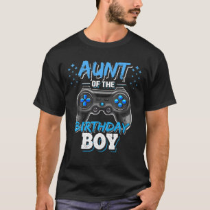 T-shirt Tante De L'Anniversaire Garçon Correspondant Vidéo