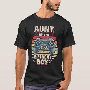 T-shirt Tante De L'Anniversaire Garçon Correspondant Vidéo