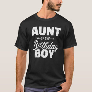 T-shirt Tante De L'Anniversaire Garçon Fils Correspondant