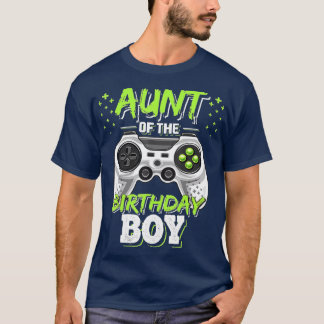 T-shirt Tante de l'Anniversaire garçon jumelé jeu vidéo na