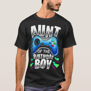 T-shirt Tante de l'Anniversaire garçon jumelé jeu vidéo na