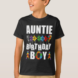 T-shirt Tante De L'Anniversaire Garçon Sensibilisation sur