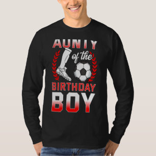 T-shirt Tante De L'Anniversaire Joueur De Football Anniver