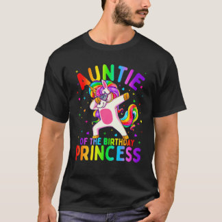 T-shirt Tante De L'Anniversaire Princesse Fille Dabbing Un