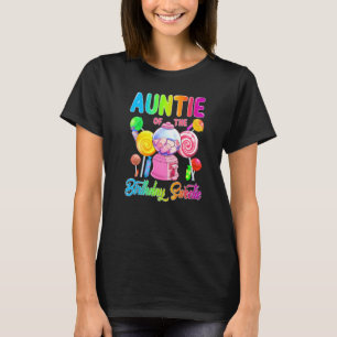 T-shirt Tante De L'Anniversaire Sweetie Candy Girl Matchin