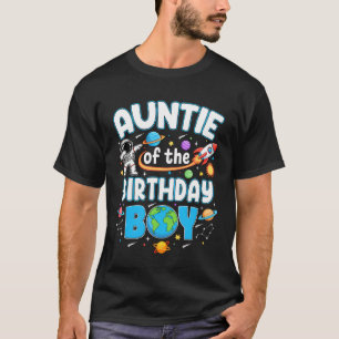 T-shirt Tante de l'astronaute garçon de fête Famille Espac