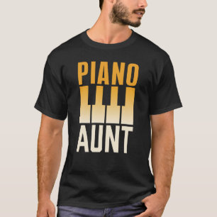 T-shirt Tante de piano Pianiste Joueuse Musicienne Instrum