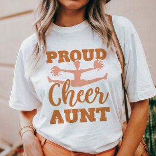 T-shirt Tante de pom-pom girl fière
