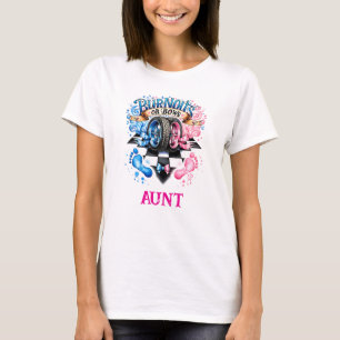T-shirt Tante de révélation de sexe avec voiture de course