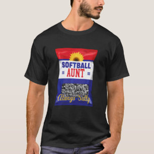 T-shirt Tante de softball toujours salée Tante de tourneso