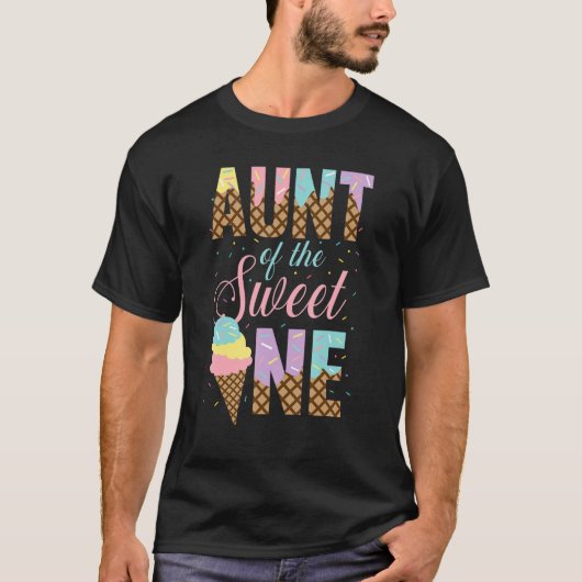 T-shirt Tante De Sweet One Glace Cream Sweetie Girls (Devant)