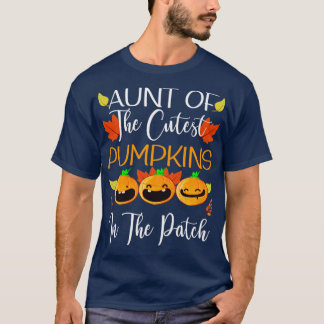T-shirt Tante Des Citrouilles Les Plus Cuttes Du Patch