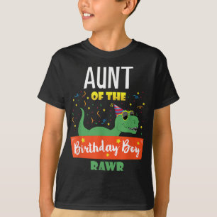 T-shirt Tante Dinosaur Drôle Anniversaire Garçon Tante Cad