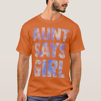 T-shirt tante dit que le sexe féminin révèle l'annonce de