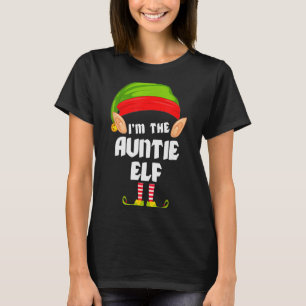 T-shirt Tante drôle d'elfe correspondant au groupe familia