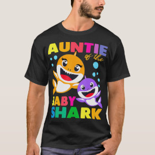 T-shirt Tante Du Bébé Requin Anniversaire Tante Requin Aun