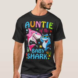 T-shirt Tante Du Bébé Requin Anniversaire Tante Requin Chr