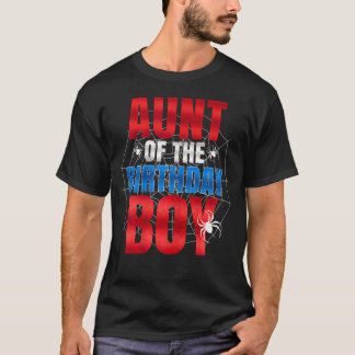 T-shirt Tante du garçon d'anniversaire assortie à la famil