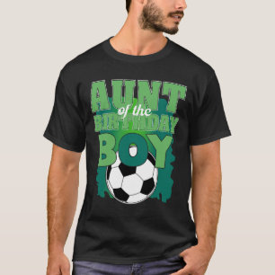 T-shirt Tante du groupe de football du garçon d'anniversai
